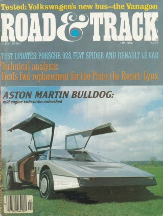 ROAD & TRACK 1980 JULY - SIATA 750 SPIDER, MAGNETTE